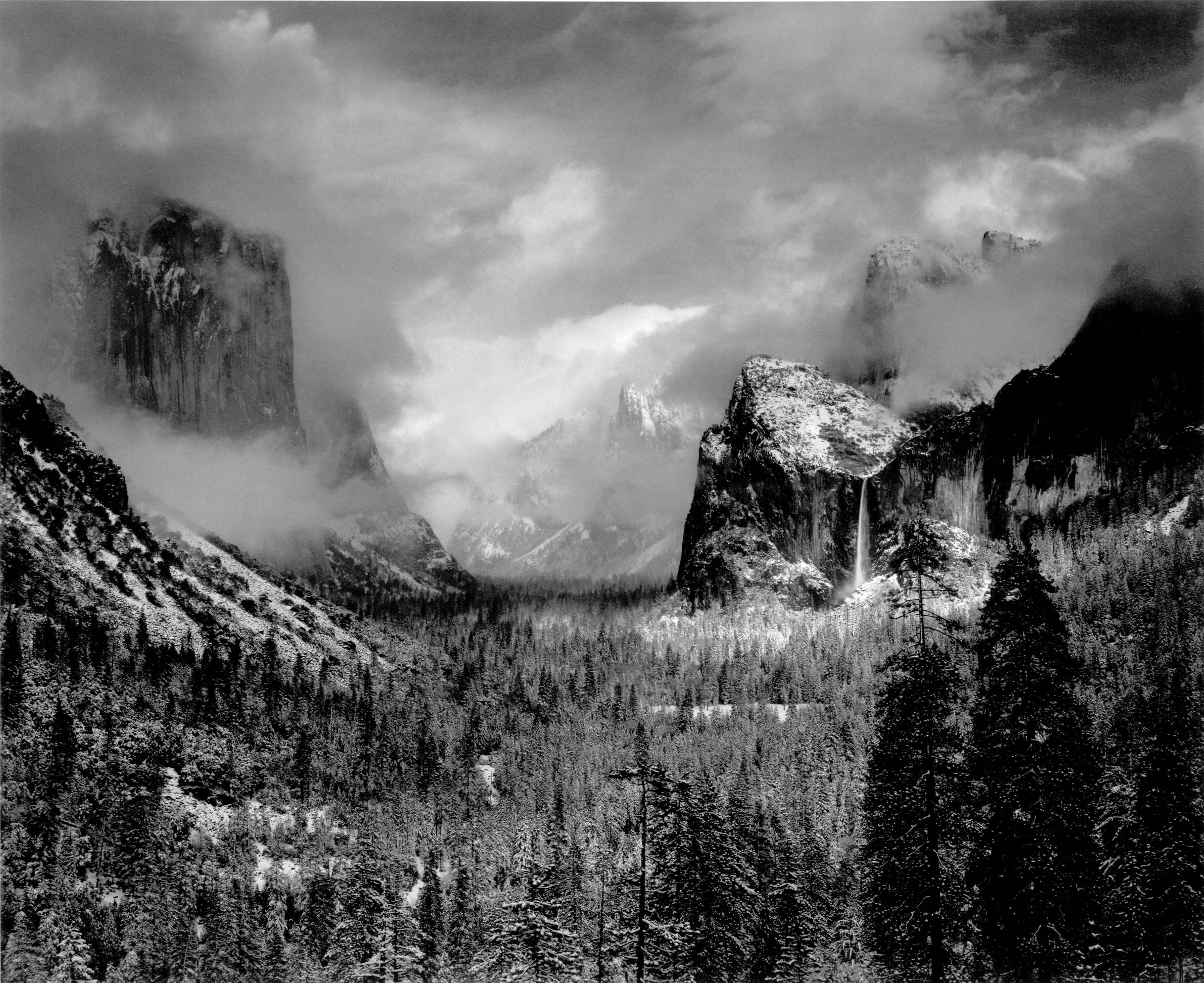Clearing Winter Storm, Yosemite, by Ansel Adams, 1938