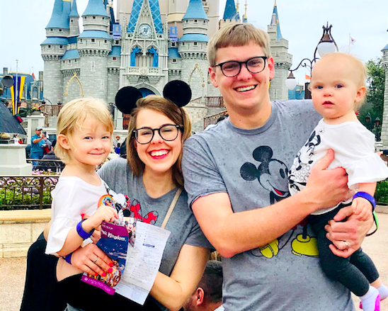 Pastor Matt Price with wife, Jessica, and daughters, Naomi & Lila