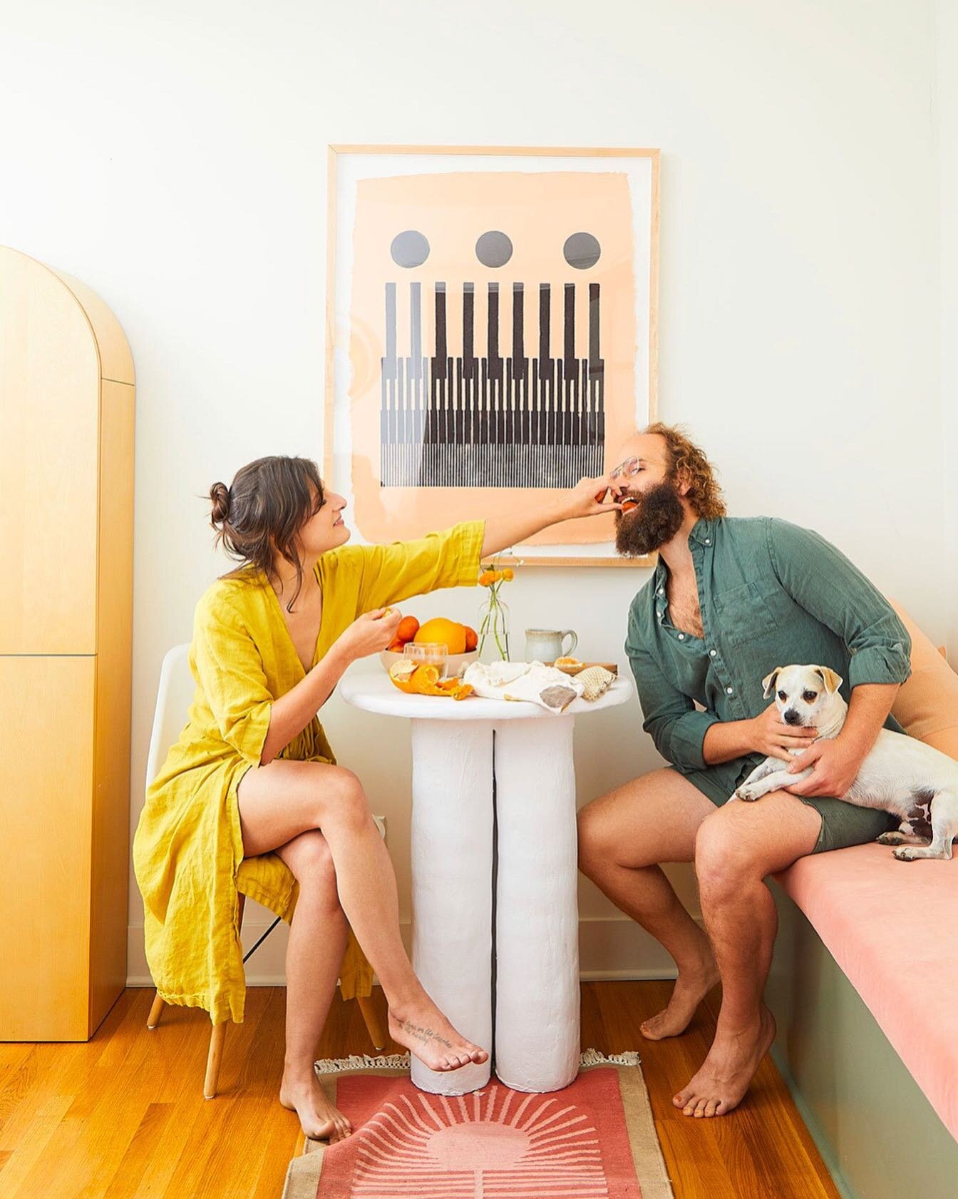 @jessdamuck + @ben_sinclair at home in LA for @abramsbooks. Published in Salad Freak.
