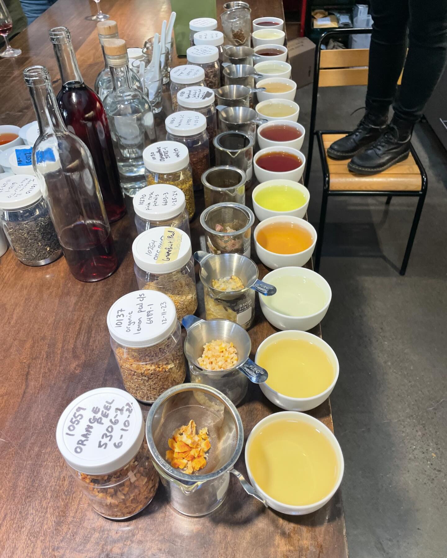 Spent the morning at Smith Tea with blending team crafting a botanical component to Someday Wine&rsquo;s summer vermouth.  Read about it in the June cover story in Oregon Wine Press. #smithteamaker #somedaywine #oregonwinepress #oregonwine