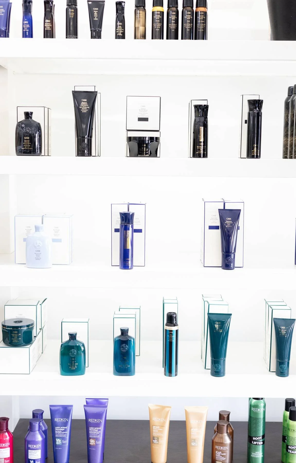 Oribe products at an Oribe based salon in downtown san Antonio