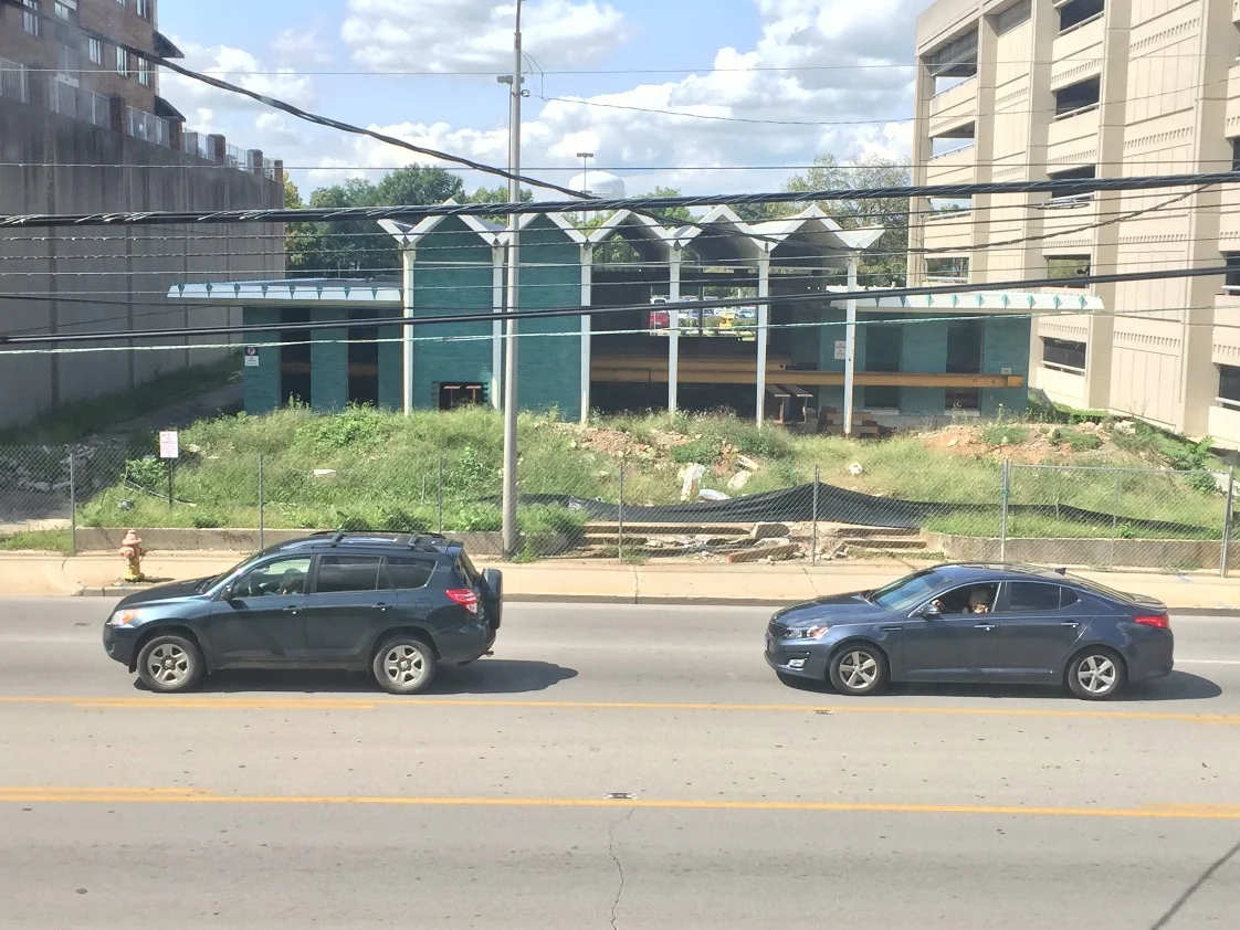 The bank from ECSI's offices across the street