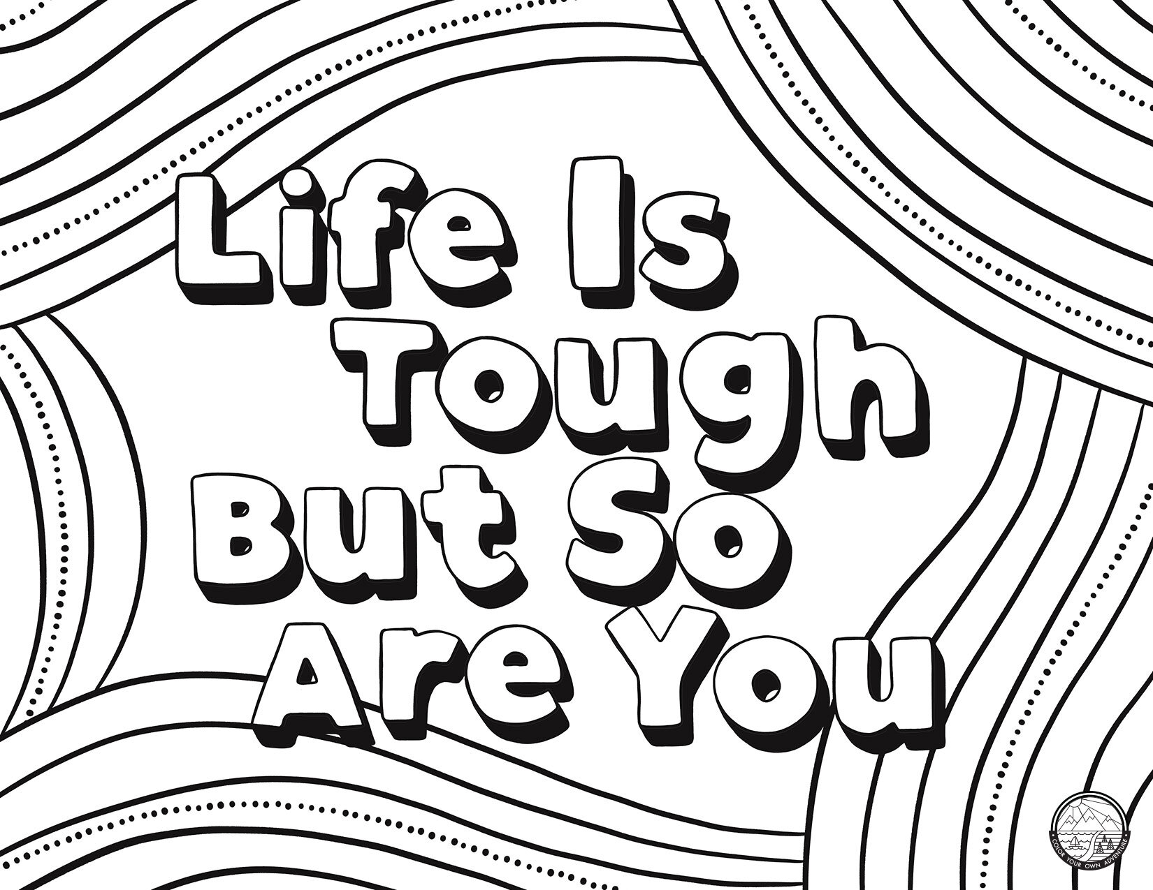 You Are Tough Coloring Page