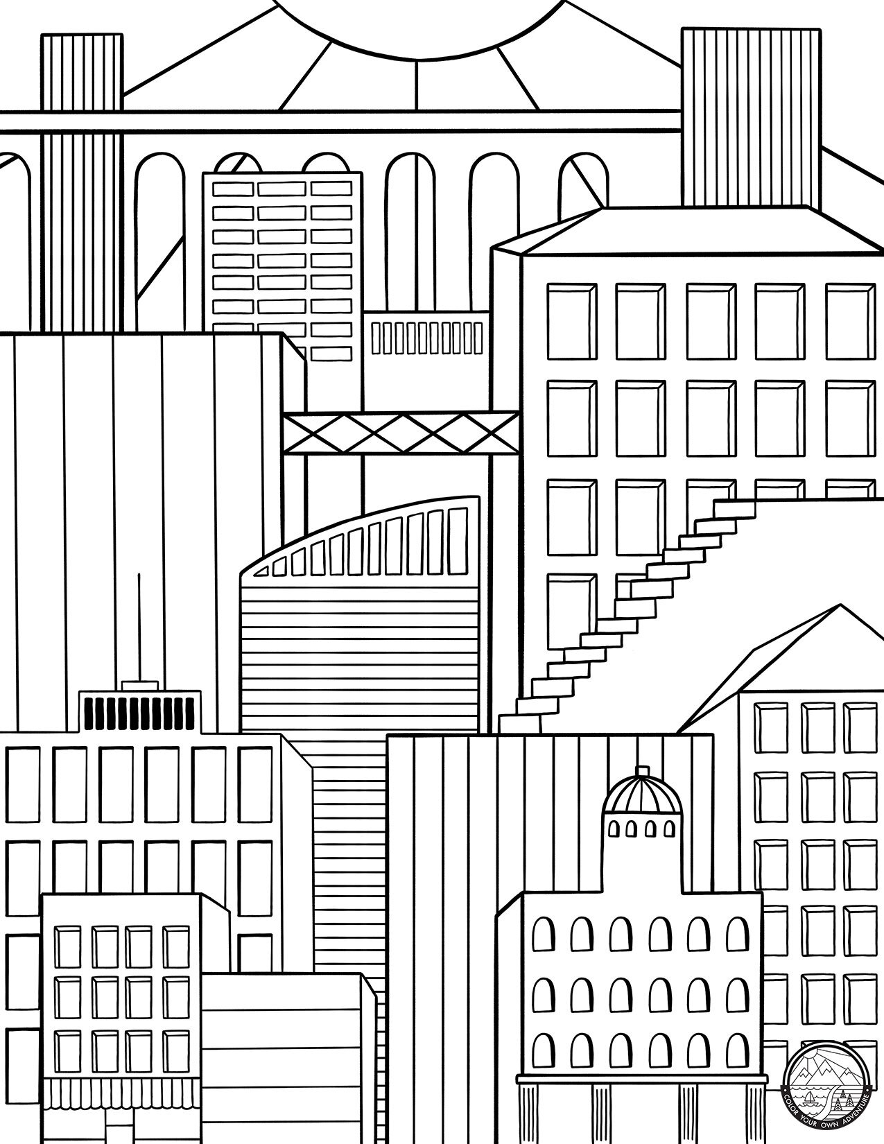 City Coloring Page