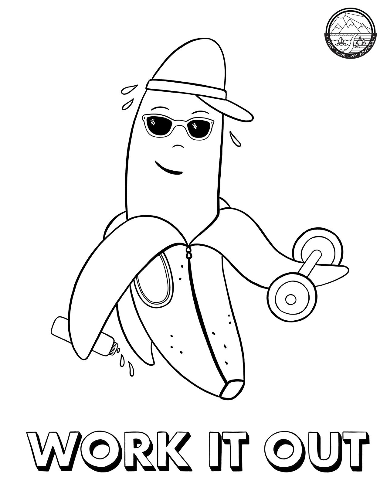Work It Out Coloring Page