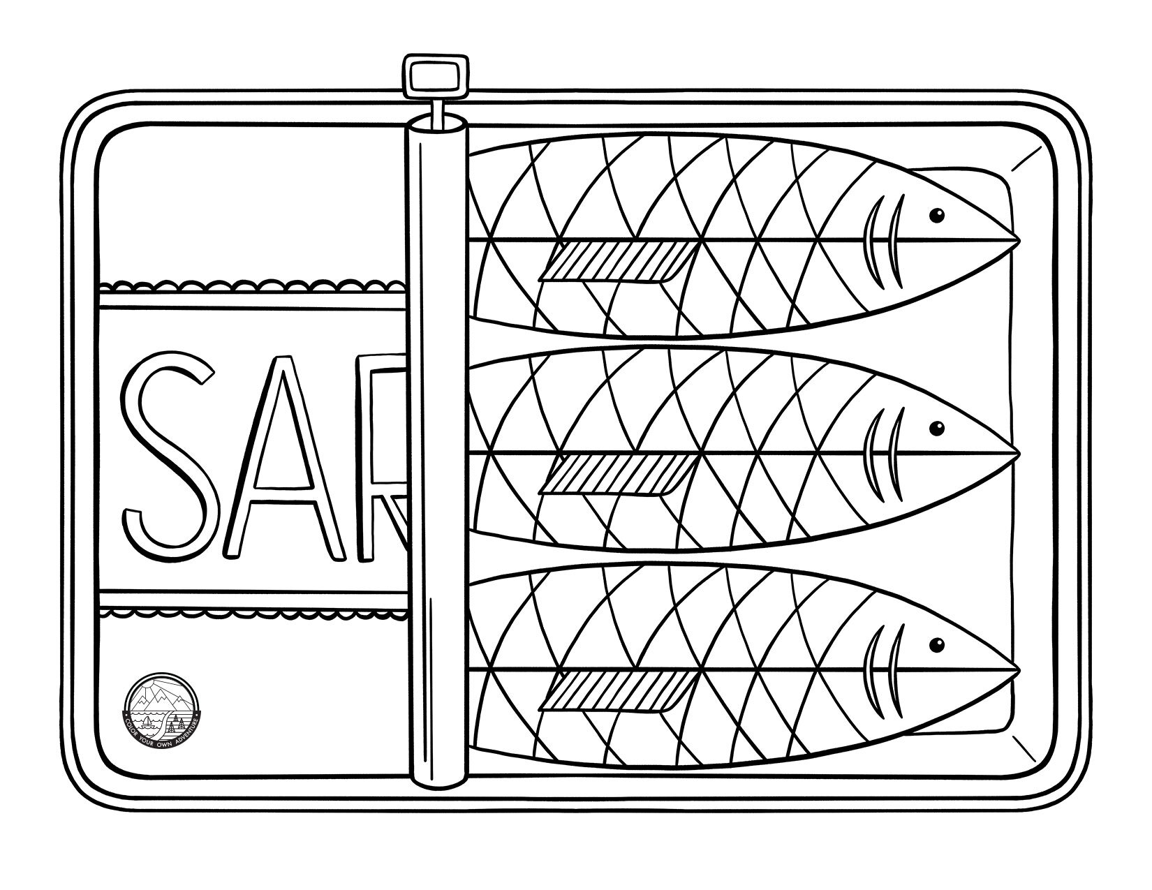 Sardines Coloring Page