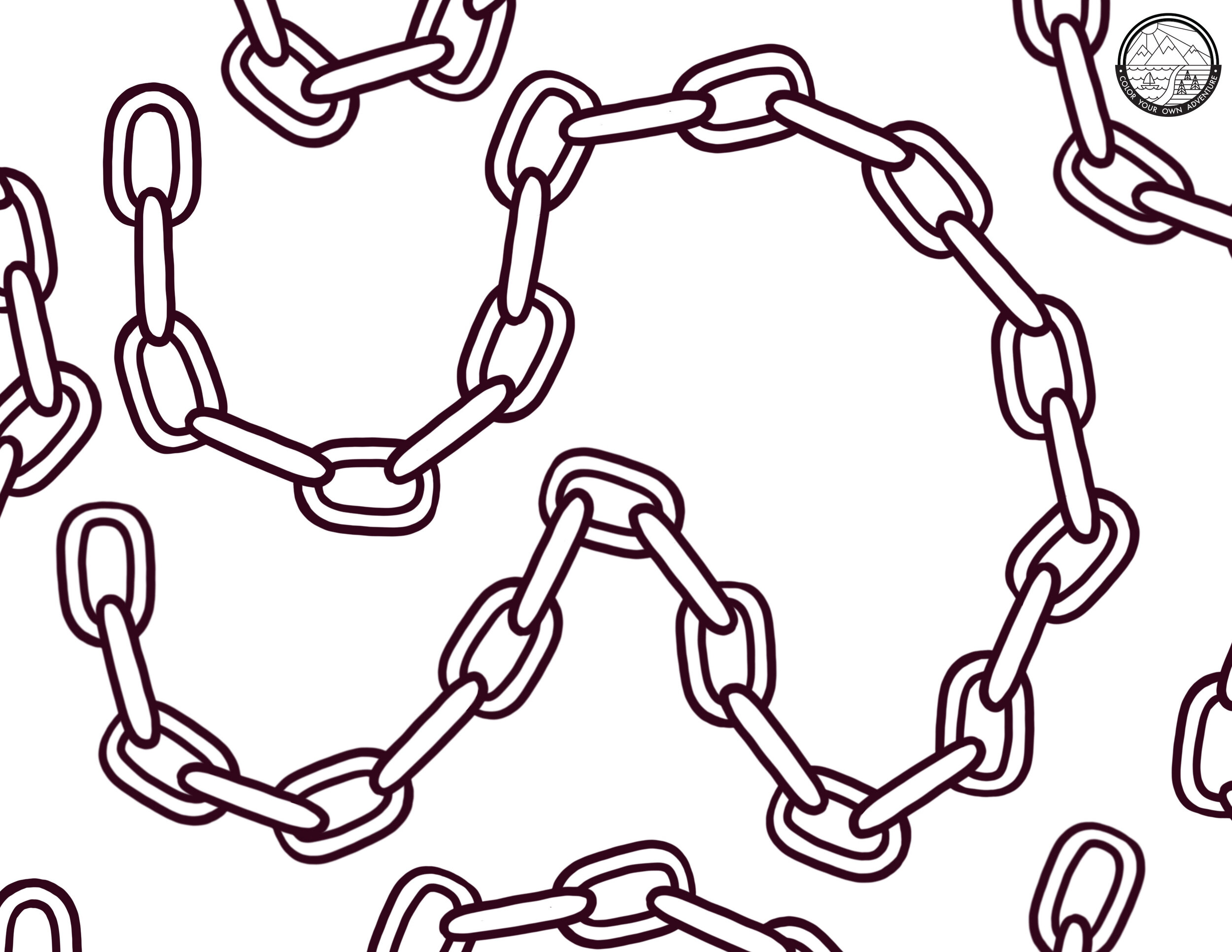 Chain Coloring Page