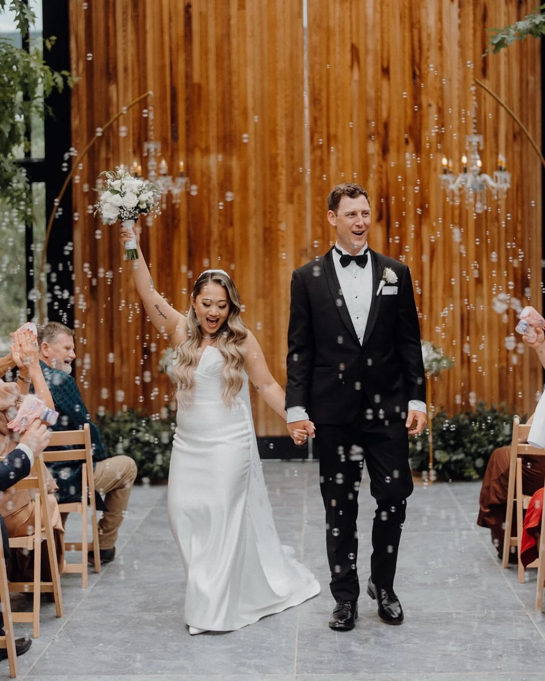 Congratulations Louis &amp; Lynda 🥹❤️
The weather really tried to switch things up on us, with a bit of drizzle rolling in&hellip; but honestly, it just made everything feel even more intimate and beautiful. Your ceremony at Glasshouse Morningside i