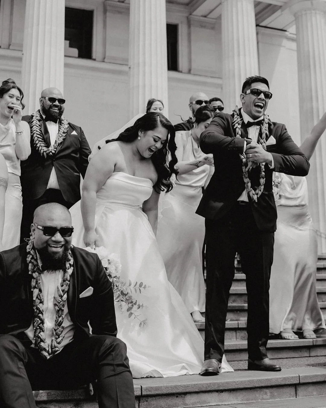When the bridal party thinks it&rsquo;s Vogue&hellip; but really it&rsquo;s just pure chaos, laughs, and unfiltered magic! Such great vibes! 😆✨

Captured by Kat Li from Team Kouki Weddings NZ

#aucklandweddings #aucklandweddingphotographer #auckland