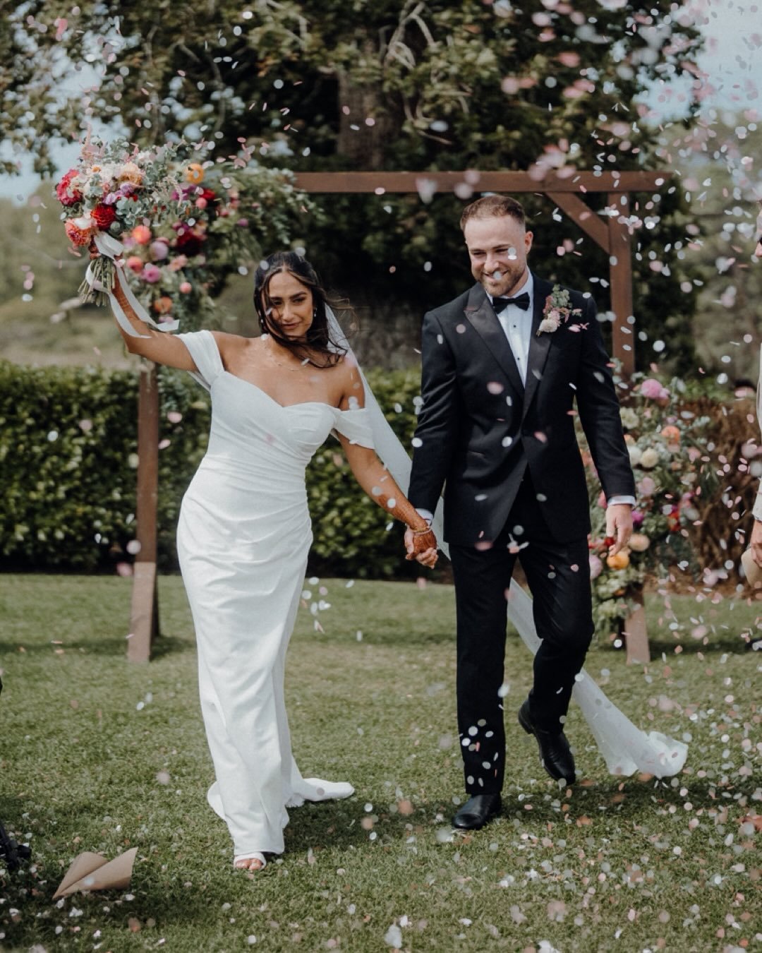 Massive congrats to Shaun &amp; Kajal 🤍 Auckland Wedding Celebration. A beautiful fusion of cultures celebrating love across two unforgettable days. Kajal honouring her Indian heritage and Shaun representing his Kiwi Dutch roots, this wedding was a 