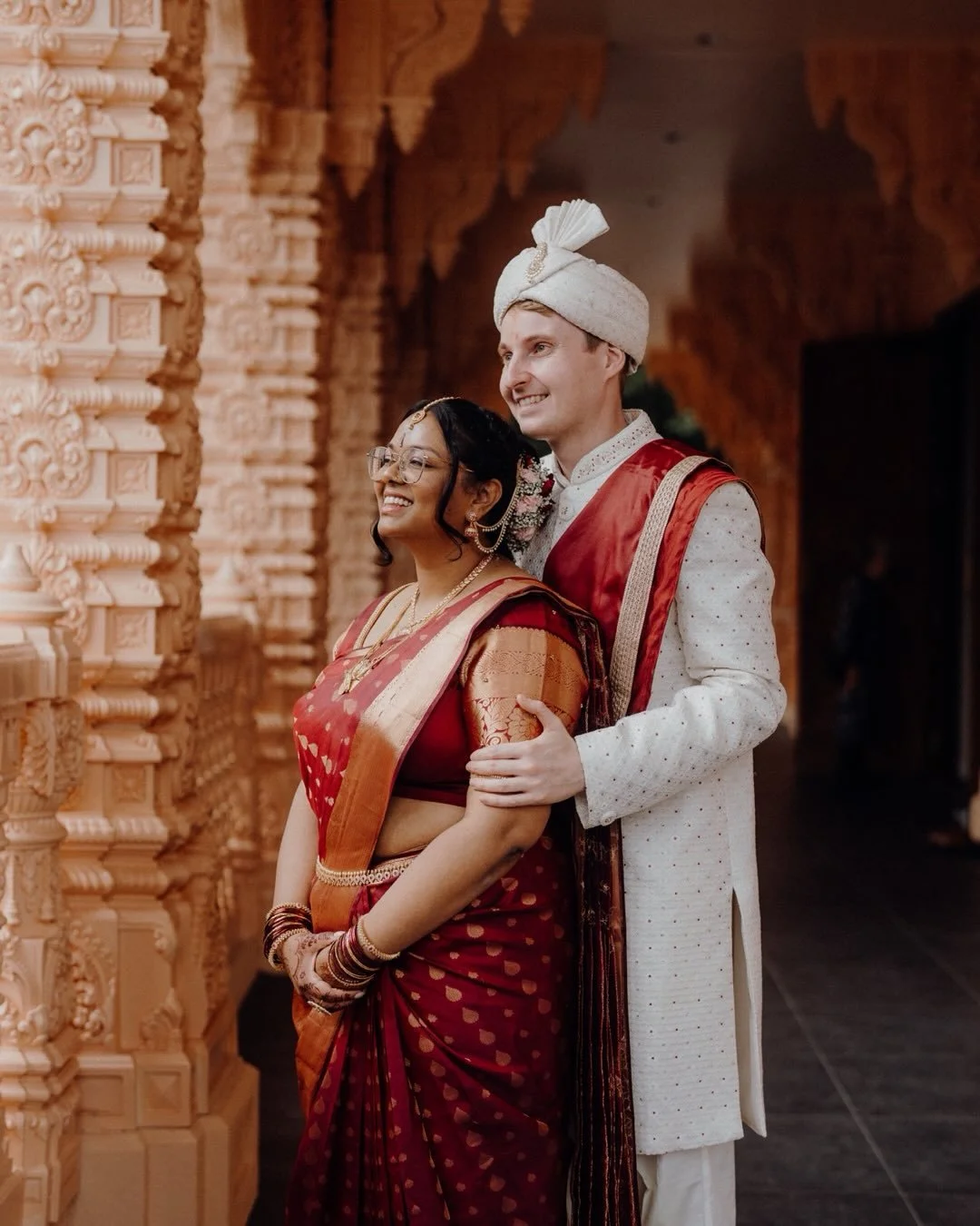 Congratulations Meenu &amp; Tom. A Sri Lankan Hindu wedding at the beautiful BAPS Shri Swaminarayan Mandir and honestly, one of those days that just felt right from start to finish. No overcomplication. Just culture, connection, and a whole lot of lo