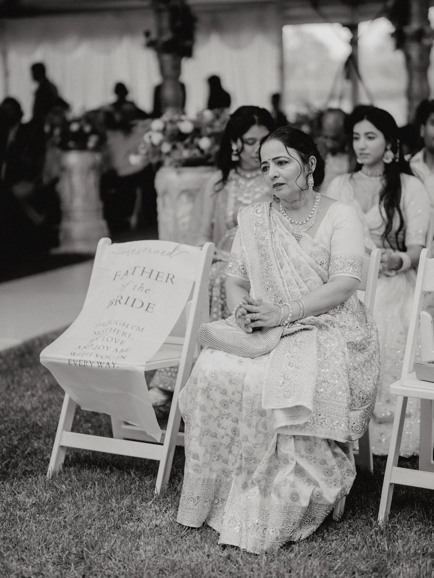 Some moments hit different&hellip;

A seat saved for the father of the bride.
Not here physically&hellip; but felt in every second.

In her strength.
In her quiet moments.
In every tear that didn&rsquo;t need words.

The day was full of love and cele