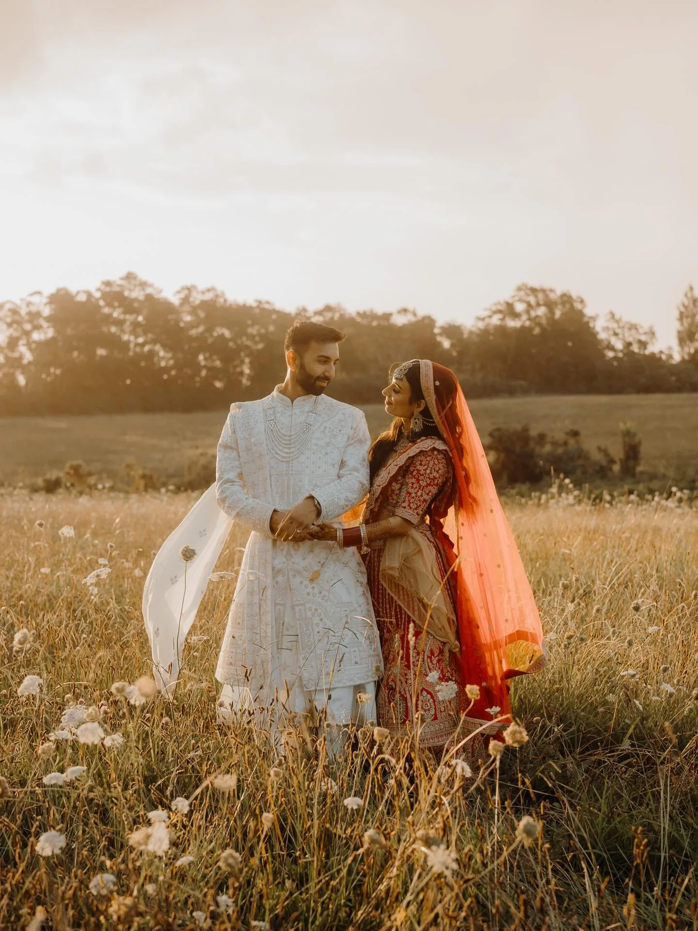 Golden hour bliss with Viraj &amp; Muskan! 

Photo &amp; Video: @koukiweddingsnz
Venue: @allelyestate
DJ: @djkaz_nz
Make up &amp; hairstylist: @bridalbeauty_nz
Henna Artist: @henna_by_sadaf_2021
Mandap: @phoenixdecorationhire
Celebrant: @marrygold_me