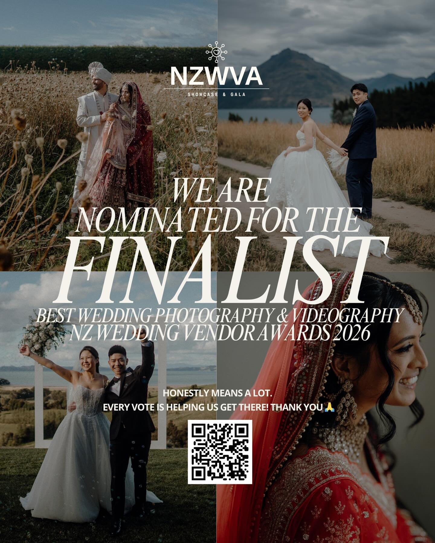 Thank you for all the love, votes, and support. Honestly, it means everything to us. We appreciate every single one of you for backing us on this journey.

We&rsquo;re proud to be finalists in the Wedding Photography &amp; Videography category at the