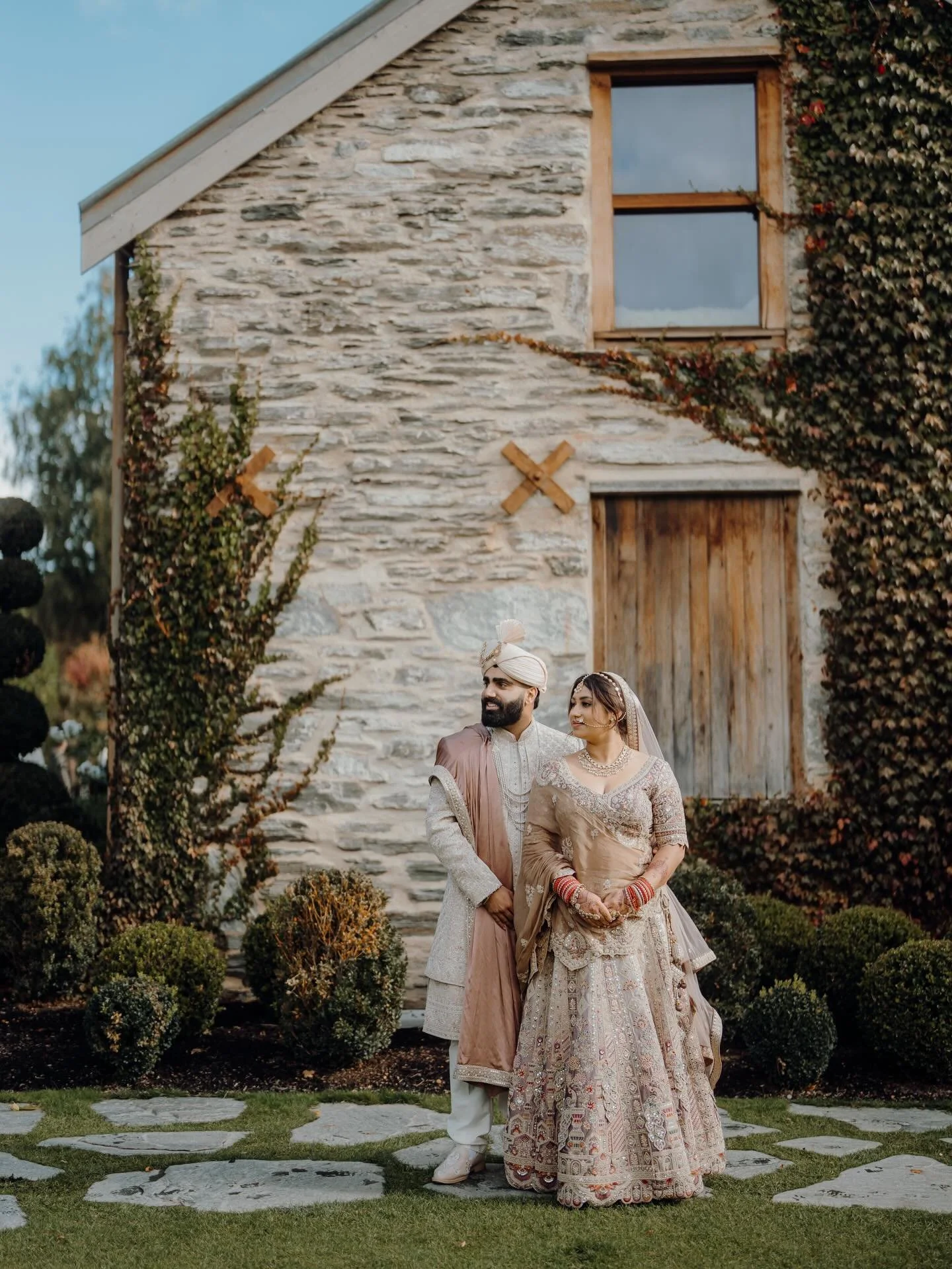 Sheenal &amp; Mayur 🤍 We dipped out of Auckland and chased the Queenstown 🏔️🍂 for this post-wedding shoot. Plan A got shut down real quick&hellip; classic Queenstown weather 😅 So we held it down, came back the next day and boom&hellip; everything
