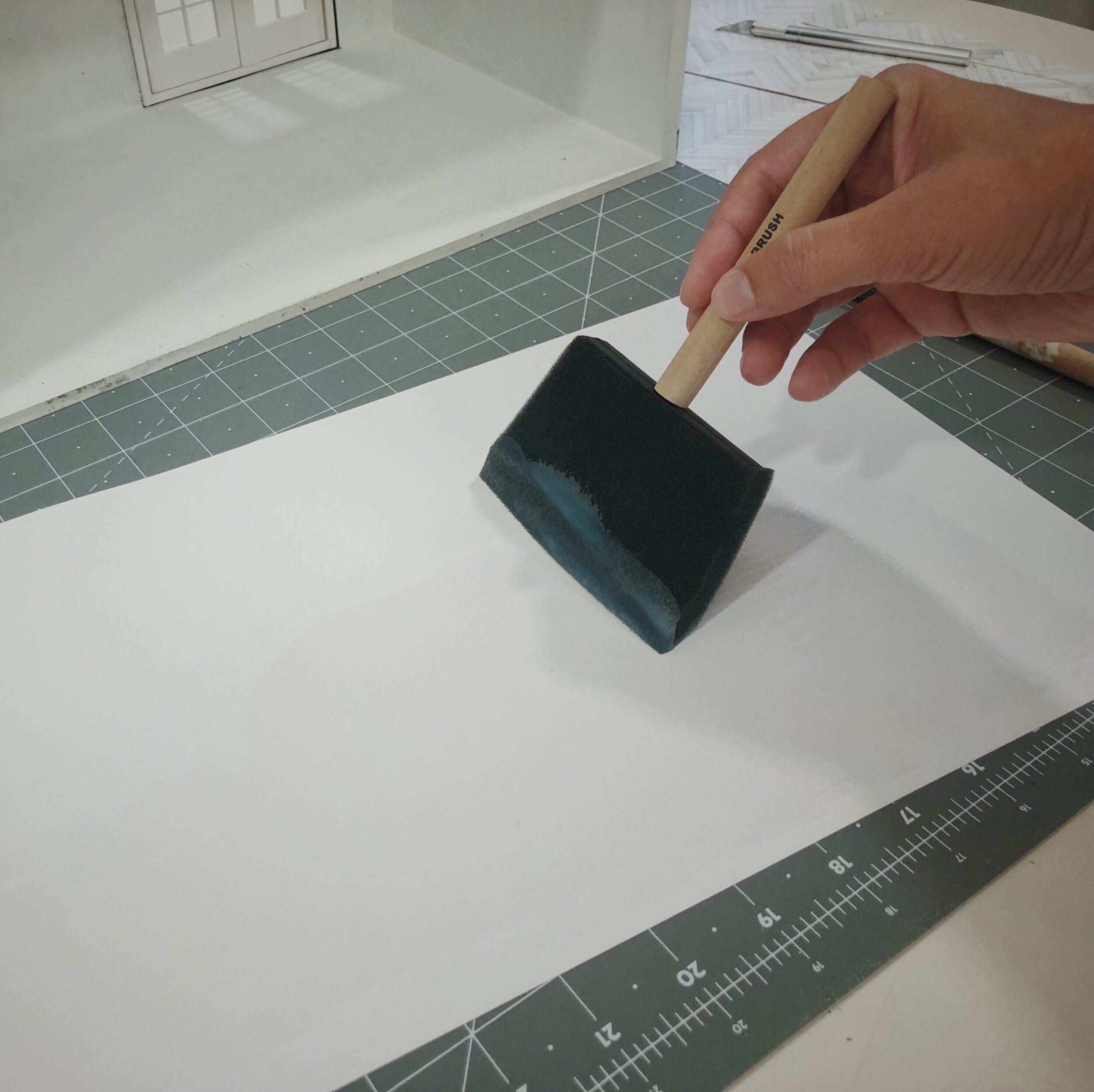 Mod Podge for Mini Flooring — Jessica Cloe Miniatures
