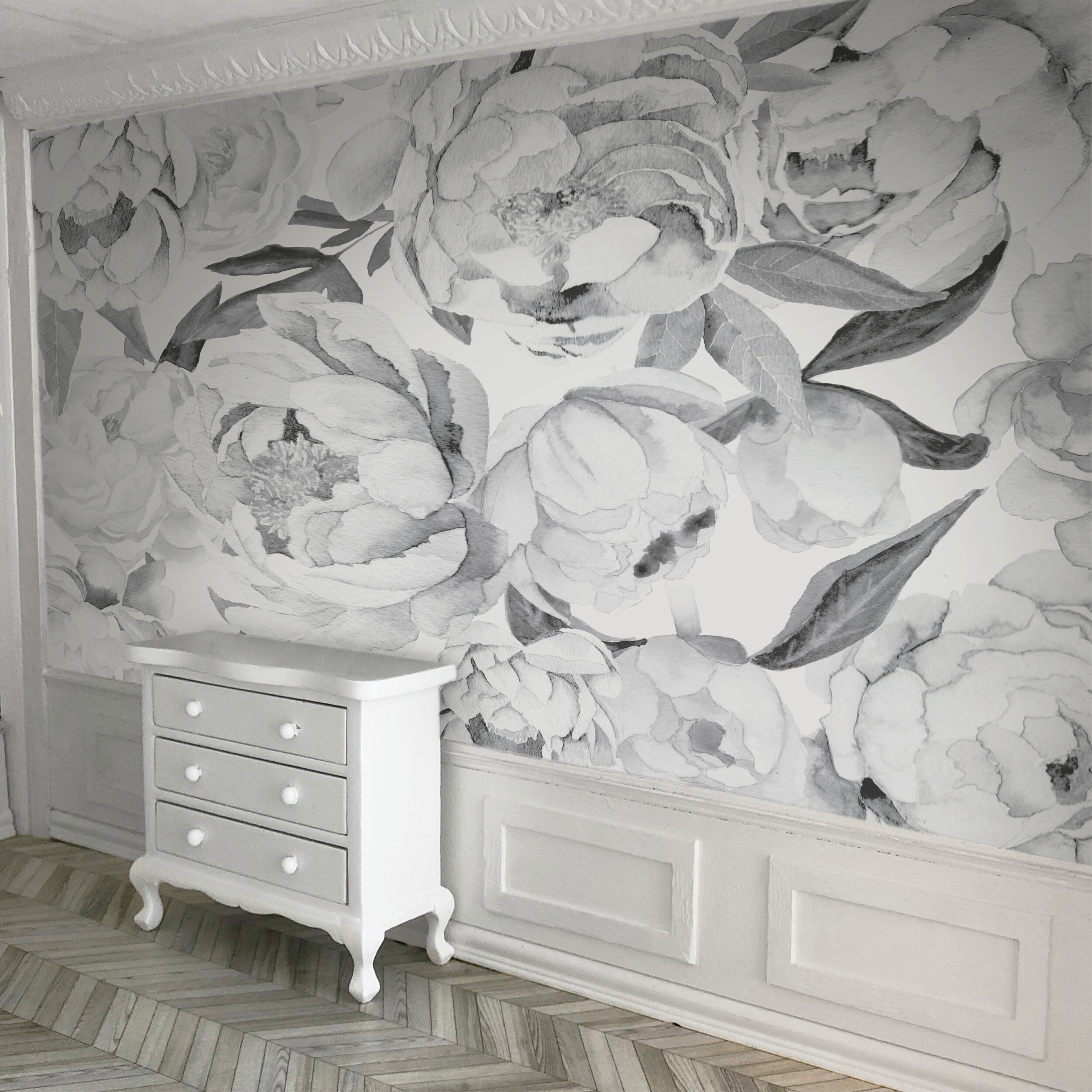 Vintage Large Peony Wallpaper buy at the best price with delivery  uniqstiq