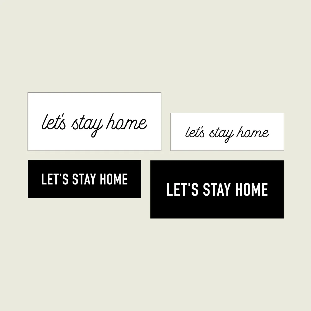 Let’s Stay Home Printable — Jessica Cloe Miniatures