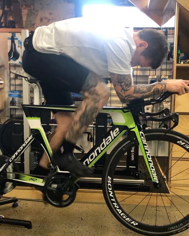 Before and after a bike fit with @charlierobertss He really made me work for it with this frame...but we&rsquo;ve got him in an ok position to ride his 300km fundraiser for @beyondblueofficial on this weekend at Brunswick Velodrome. Good luck Charlie