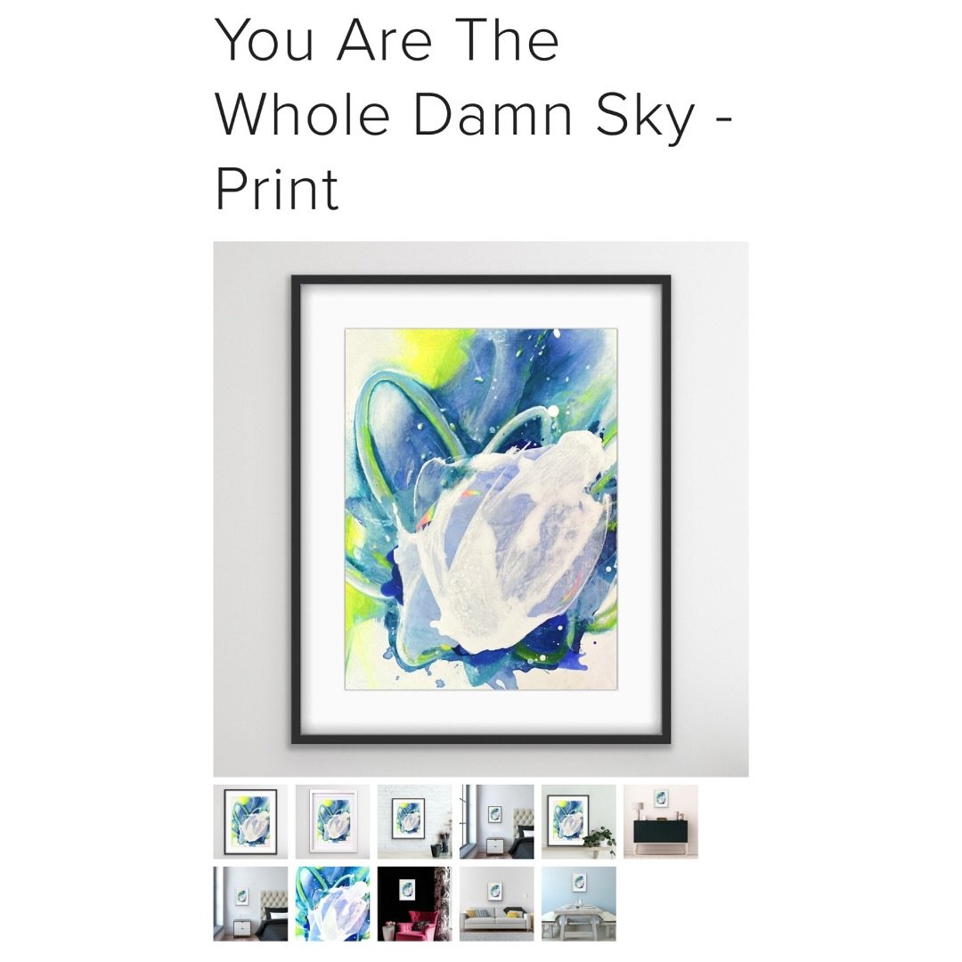Here is a 👀 peek at the prints available in my shop. They range in size from itty bitty to super large. 🩵 Swipe to see them all.
