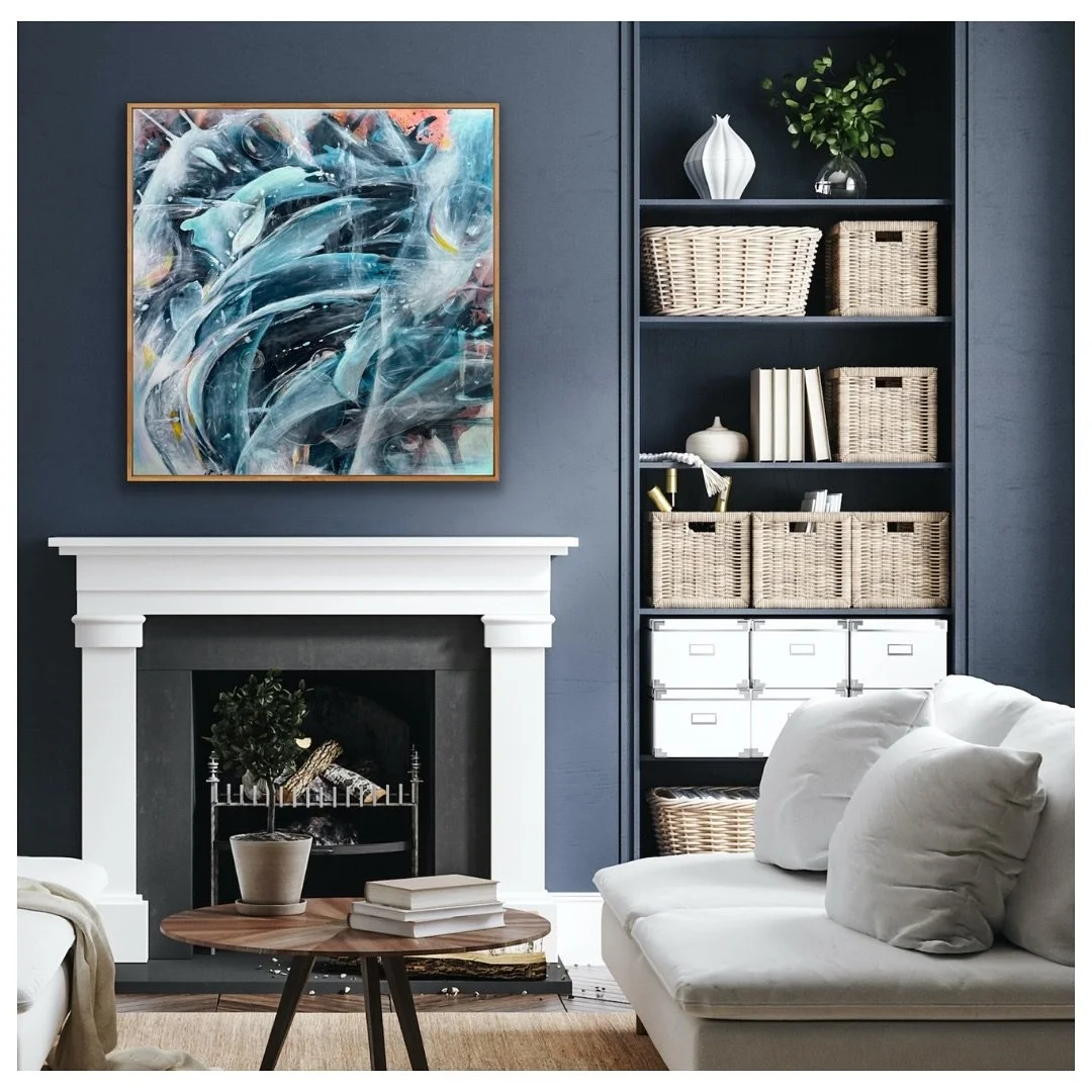 When my loved ones come over, most think this painting is done. 🧐 I love it but I still have some things I&rsquo;d love to change, however I don&rsquo;t have the energy (yet). For now, I&rsquo;m going to list it and if someone loves it, awesome! If 