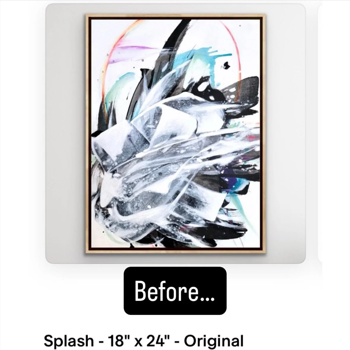 This painting got a more joy filled makeover. 💫 I need allll the reminders of joy and hope I can get these days. You too?! Swipe to see the transition. 

With all the ish with SNAP, there are and no doubt about to be many more folks needing food for