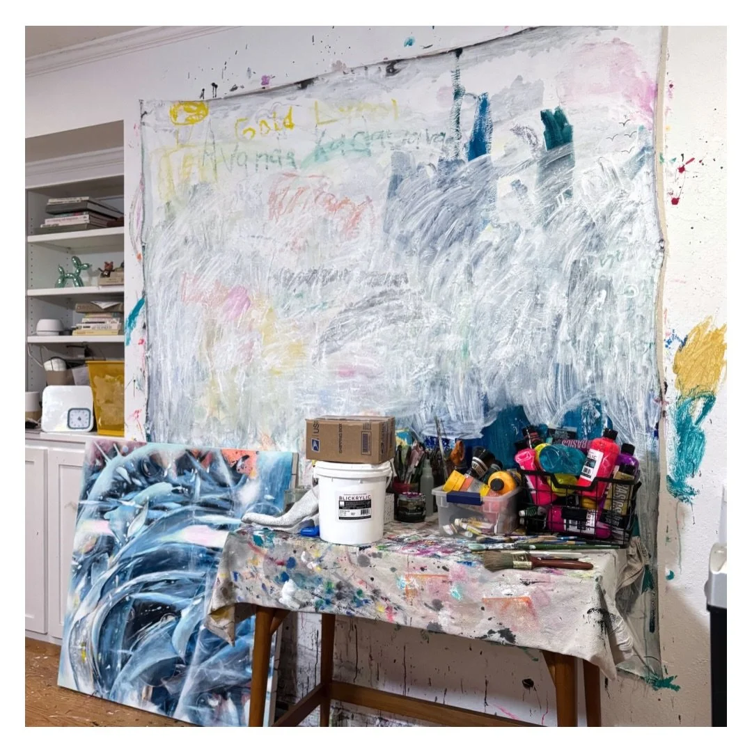 Studio scenes from my main recovery ❤️&zwj;🩹 spot. Noticed that this panting on the ground, is in different lighting and changes a lot based on the lighting. I&rsquo;m thinking I may need to update the current listing.