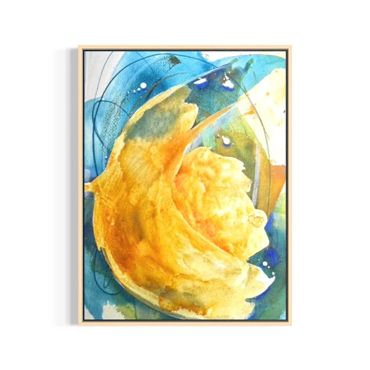 If you need a reminder of joy&hellip;here is a new one. There is no prism yet&hellip;however if you want one I can easily add one in and I may anyways. 

She&rsquo;s Magic 
9&rdquo; x 12&rdquo; 
Acrylic on paper 
Afterpay available on my site

#yello