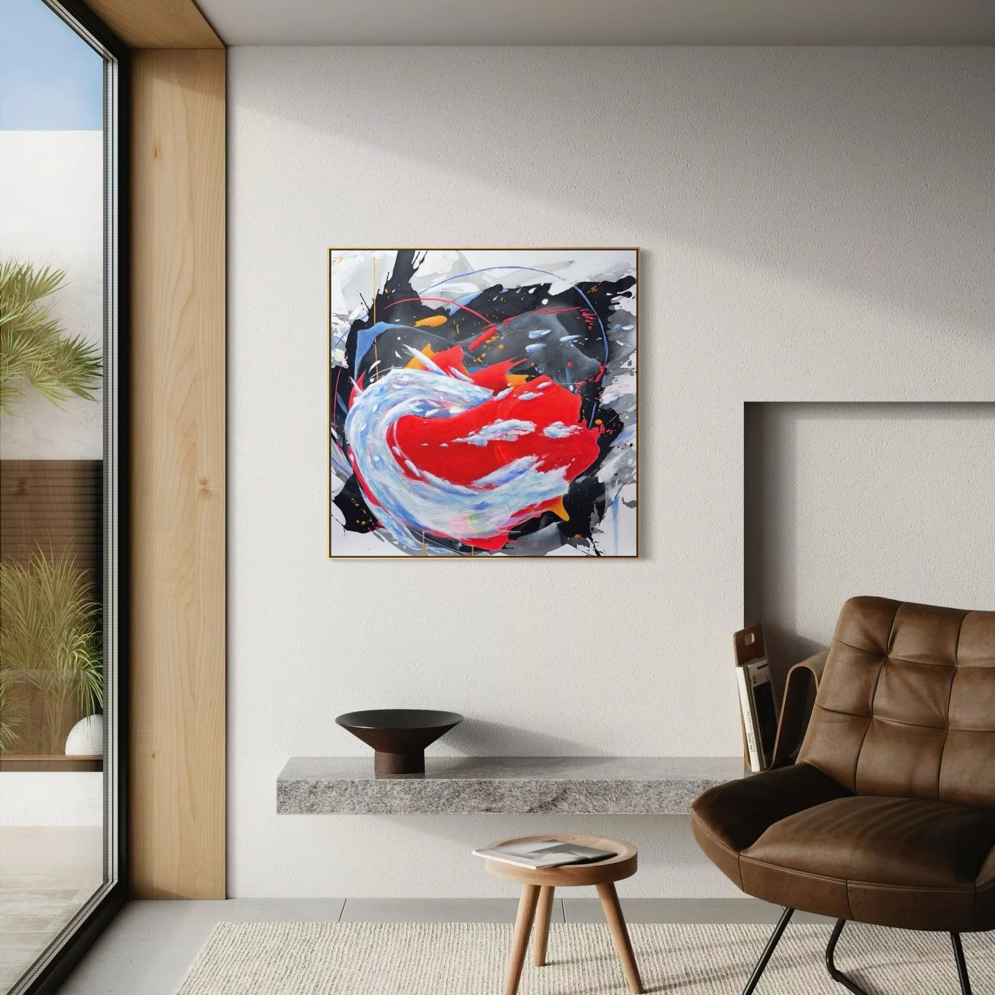 ❤️💫 This painting took years and years to finish. I titled it before finishing in as I knew what I was marinating on. I wish it was obvious all the details and itty bitty streaks of prisms through out like tiny shooting stars in various places. I&rs