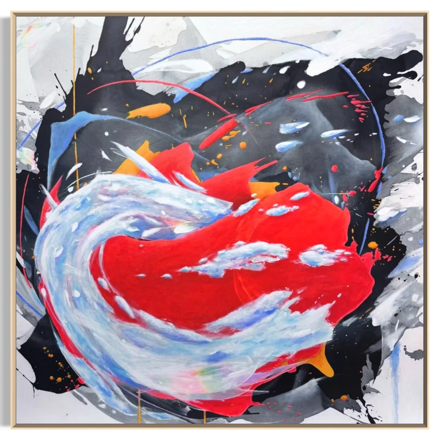 Come What May
36&rdquo; x 36&rdquo; 
Acrylic on canvas 
Available on my site (Afterpay available)

#redpainting #colorfulabstract #abstractred #abstractcloud #comewhatmay