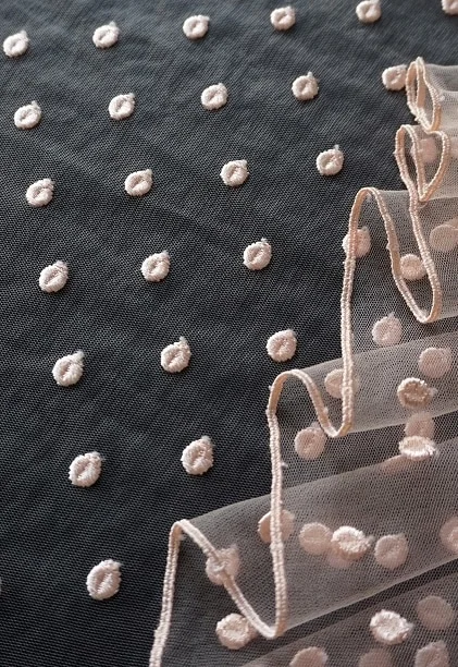 HAUTE COUTURE DOT TULLE // 130 CM // RP. 115,000/M