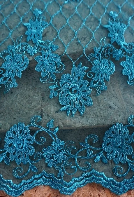 BRUKAT PRADA SP 042 PEACOCK BLUE // 130 CM // RP. 100,000/M