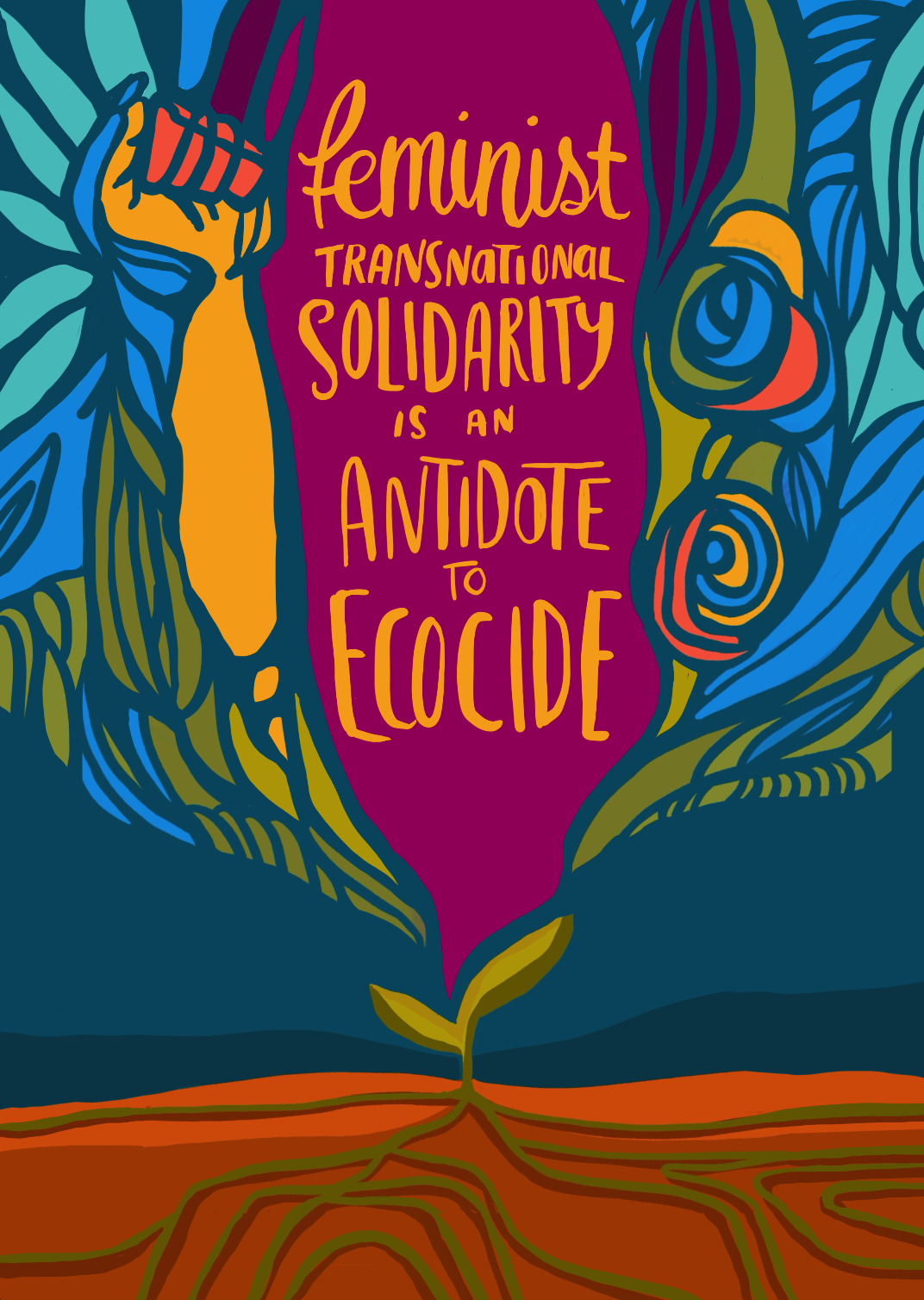 Ecofeminism poster for AWID Forum 2024 nzilanisimu.png