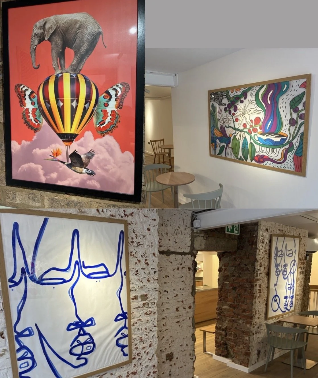  The artwork at the Spring Valley Coffee Shop United Kingdom 