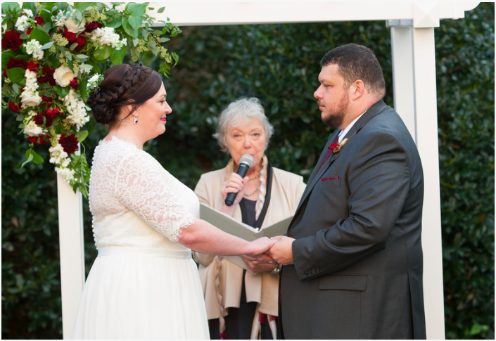 DC Wedding // Ceremony Vows at St. Francis Hall