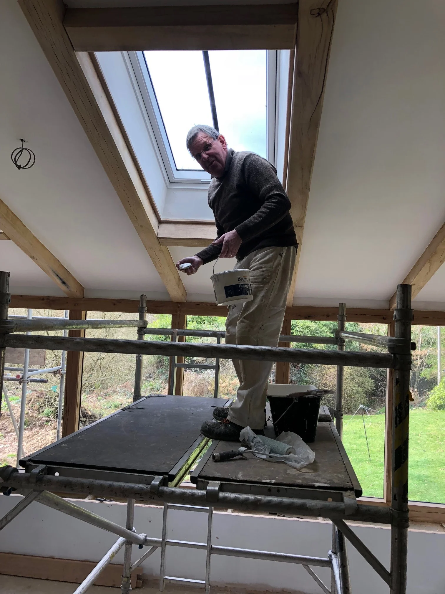 Andy back on the tools
