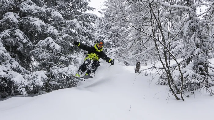 Getting some pow with Neil Williman at Axamer Lizum . Photo: Neil Williman