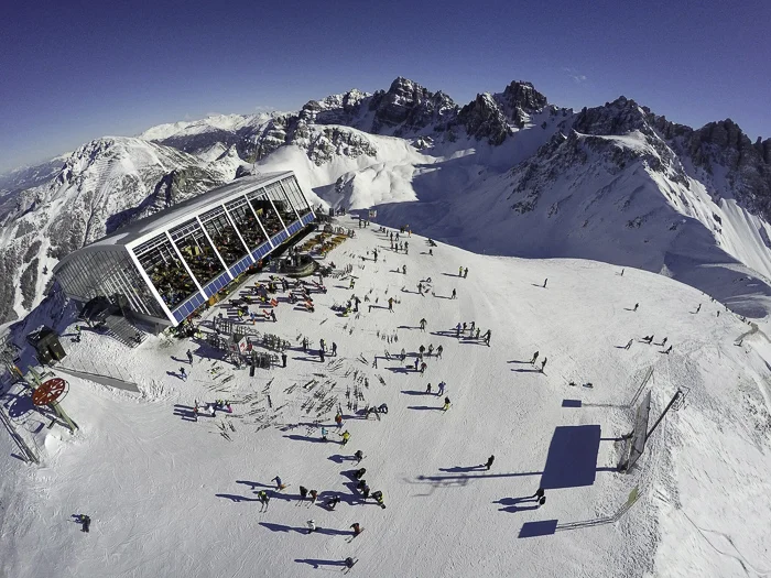 The top of Axamer Lizum resort shot from my Hexo+ drone