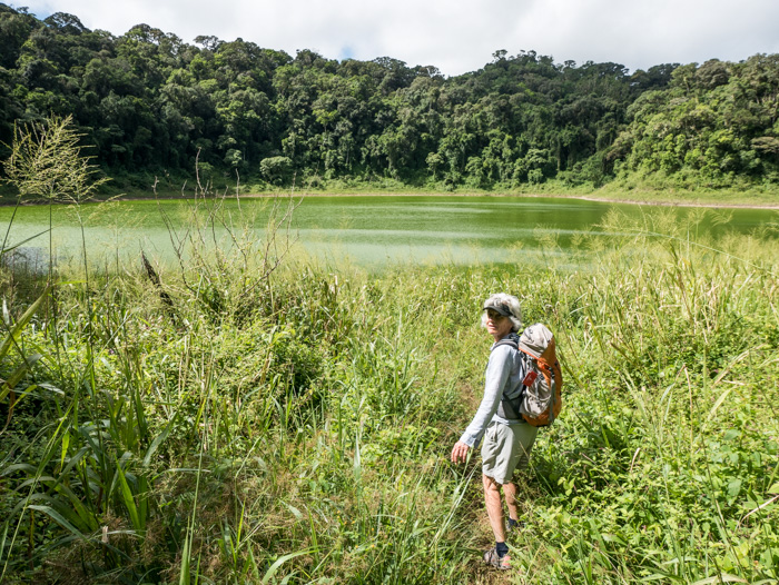 Pete's mum, Jenny Harris who came for the adventure in Madagascar, in Montagne d'Ambre National Park