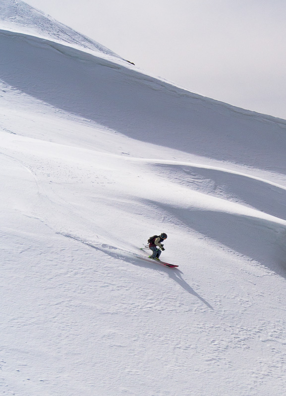 Soph scoring some pristine spring corn. Photo: Pete Oswald