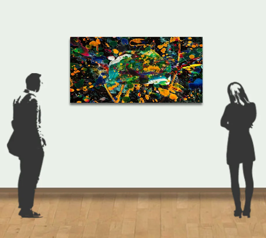Demo example of a 150x75cm 60x30 in) piece