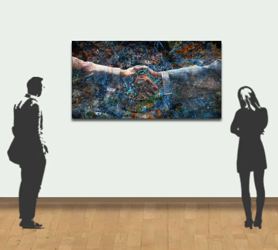 Demo example of a 150x75cm 60x30 in) piece