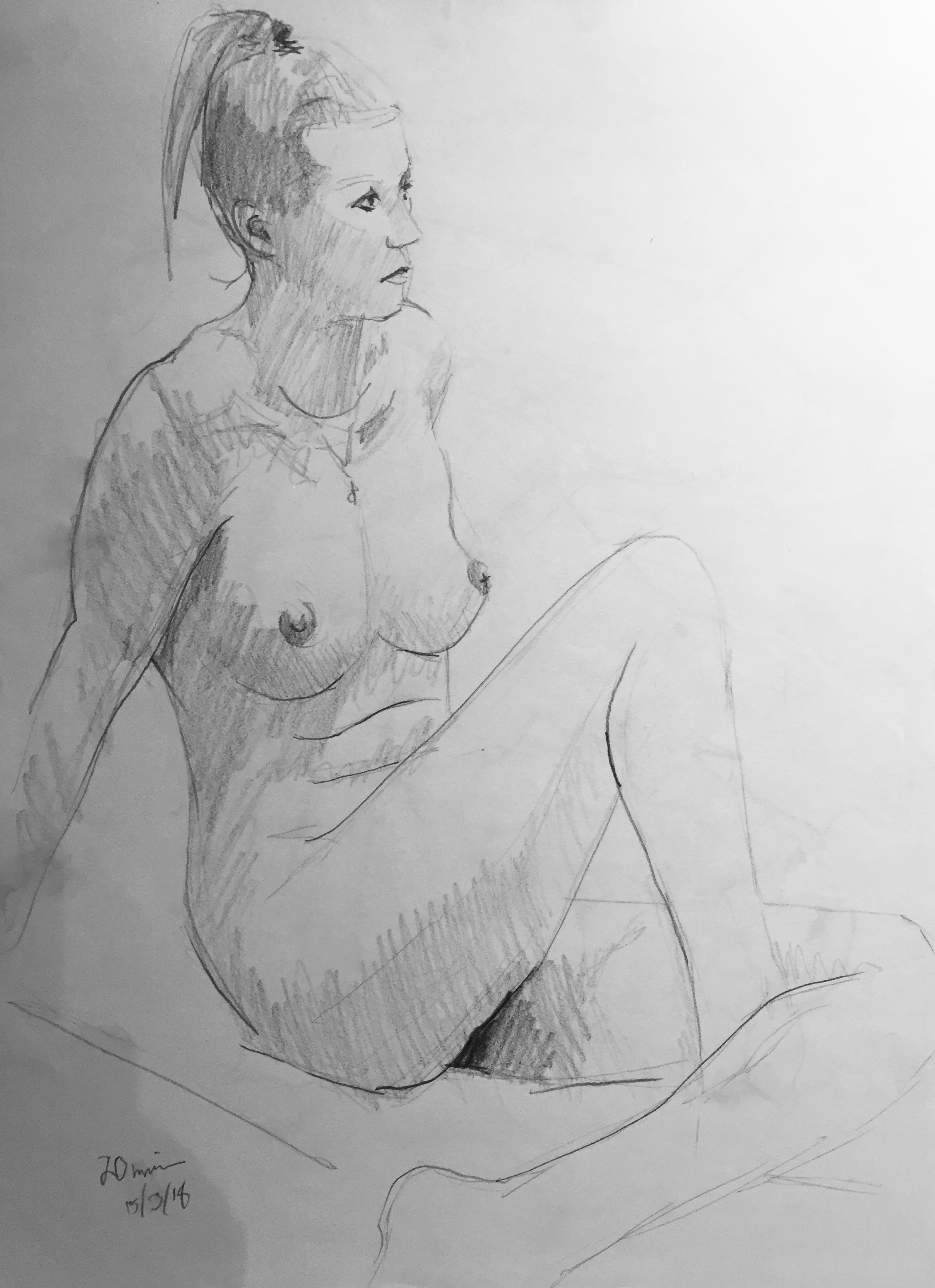 Life Drawing Sketch 1 Session 15/3/18