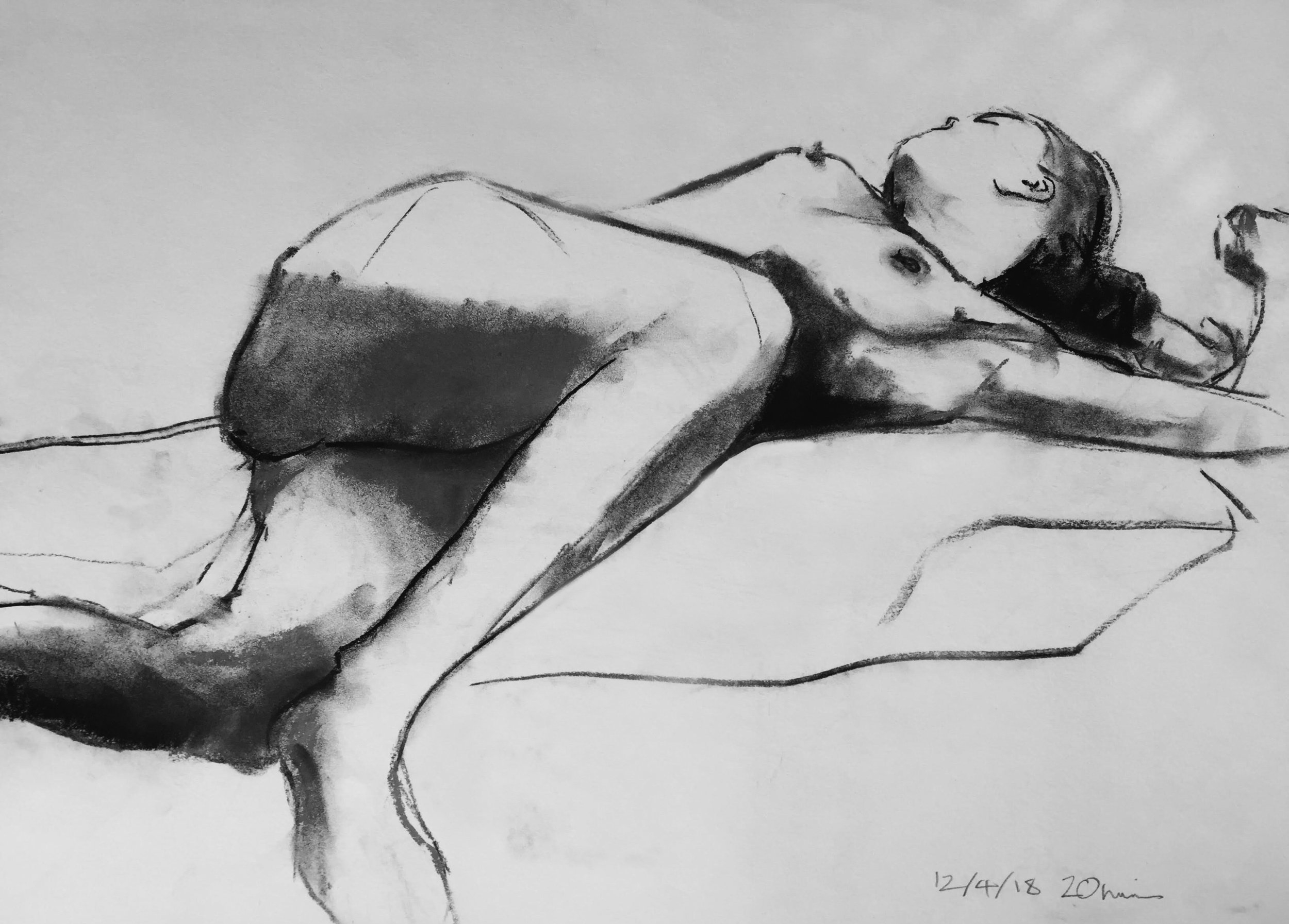 Life Drawing Sketch Session 12/4/18