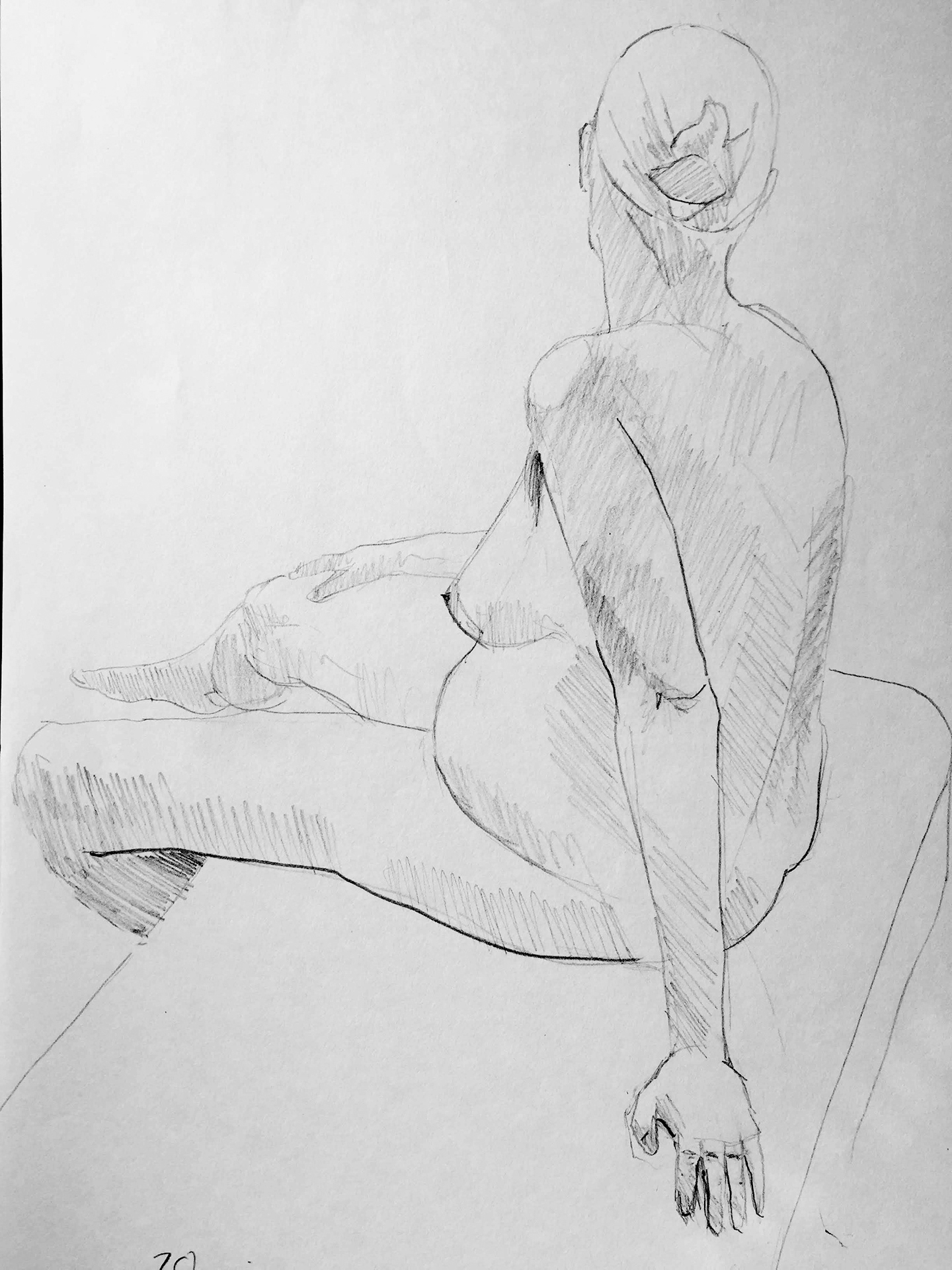 Life Drawing Sketch 10/5/18