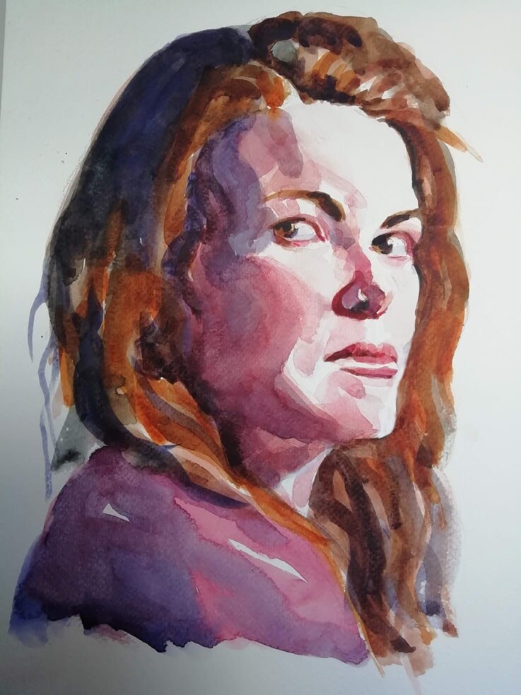 Portrait of Gemma by Jonathan Ing with #rawumberlive 