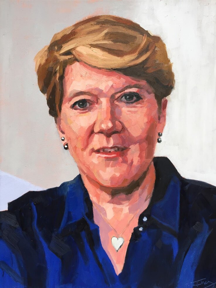 Claire Balding by Jonathan Ing, 16"x20" Oil on Canvas