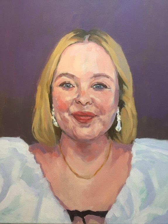 Nicola Coughlan, a great Irish Actress by Jonathan Ing. 16x20" Oil on Canvas.