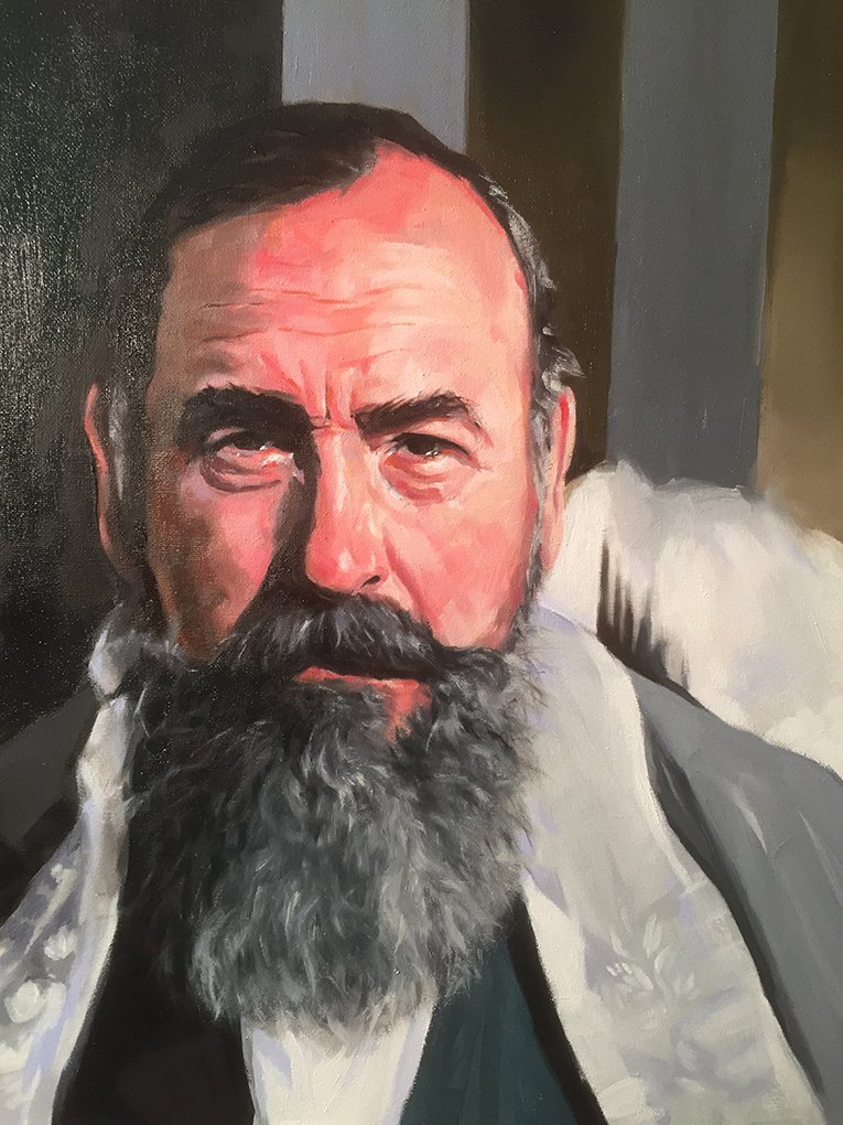 Benjamin, oil on Canvas 16x20" by Jonathan Ing