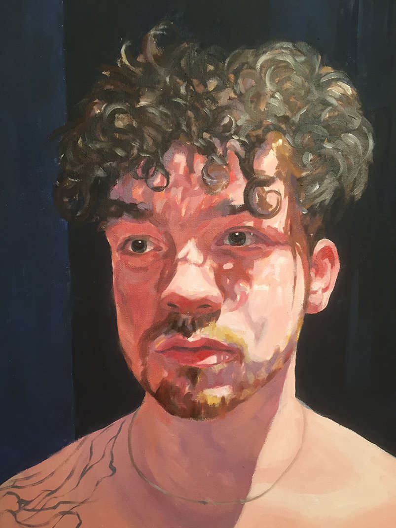 Portrait of my son Julian aged 21 by Jonathan Ing